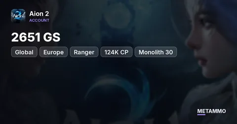 Ranger | 2651 GS | 124K CP | Monolith 30 | Battle Pass | Membership 23+ Days | Global EU Bakarma Elyos