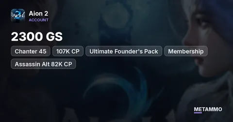 Chanter 45 | 2300 GS | 107K CP | Ultimate Founder's Pack | Membership | Assassin Alt 82K CP | EU Nezekan Elyos