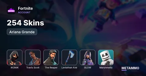 254 Skins | IKONIK | Travis Scott | The Reaper | Leviathan Axe | Glow | Marshmello | Ariana Grande