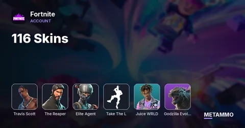 116 Skins | Travis Scott | The Reaper | Elite Agent | Take The L | Juice WRLD | Godzilla Evolved