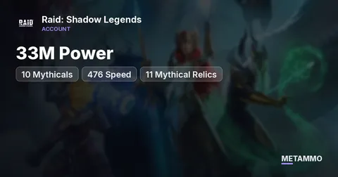 33M Power | 10 Mythicals | 476 Speed | 11 Mythical Relics
