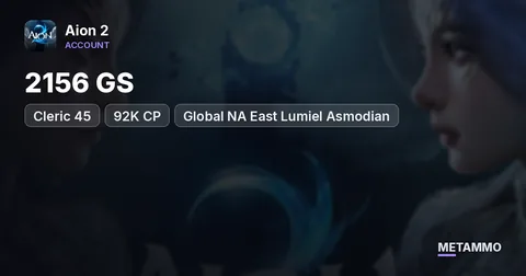 Cleric 45 | 2156 GS | 92K CP | Global NA East Lumiel Asmodian