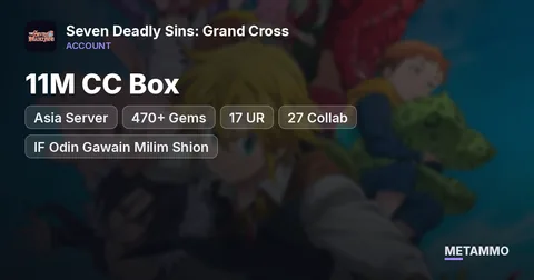Asia Server | 11M CC Box | 470+ Gems | 17 UR | 27 Collab | IF Odin Gawain Milim Shion | 45M+ Gold