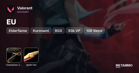 [EU] Champions 2023 | Ignite Fan | Elderflame | Kuronami | RGX | 93k VP | 106 Skins