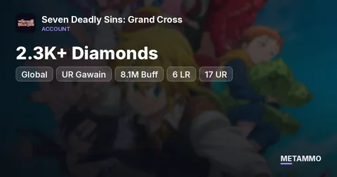 Global | 2.3K+ Diamonds | UR Gawain | 8.1M Buff | 6 LR | 17 UR | 12 Collab Chars | PVP Champ V