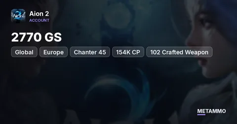 Chanter 45 | 2770 GS | 154K CP | 102 Crafted Weapon | 70 Crafted Guard | Stigma 20/20/10/5 | Global EU Nezekan Elyos