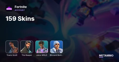 159 Skins | Travis Scott | The Reaper | Juice WRLD | Blizzard Bomber
