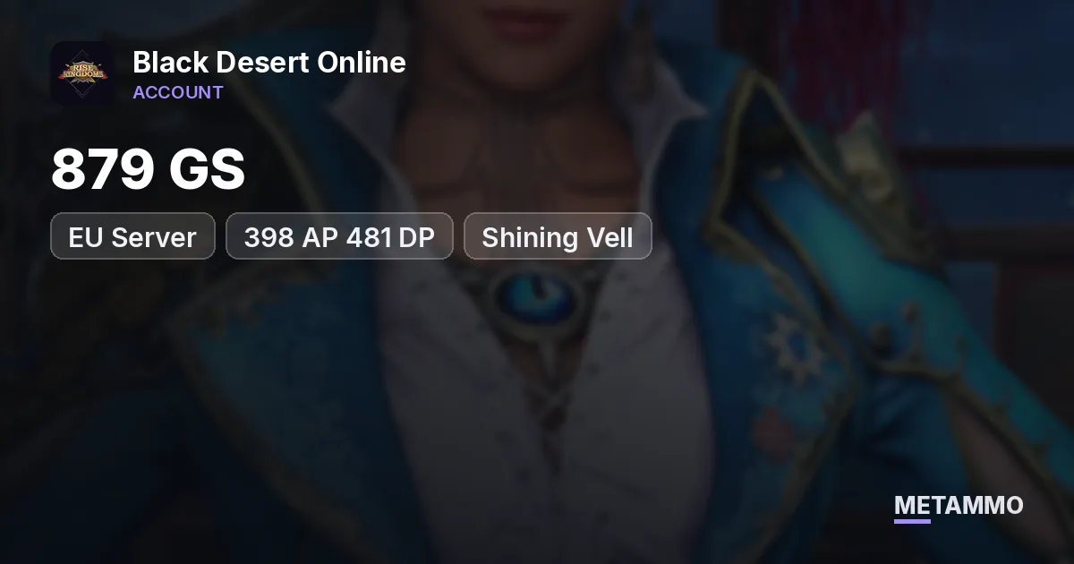 EU Server | 879 GS | 398 AP 481 DP | Shining Vell - Black Desert Online account summary