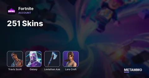 251 Skins | Travis Scott | Galaxy | Leviathan Axe | Lara Croft