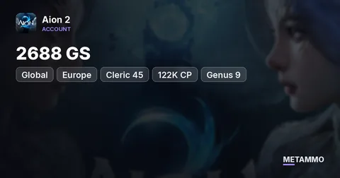 Cleric 45 | 2688 GS | 122K CP | Genus 9 | Battle Pass + Membership | Alt 45 2180 GS | Global EU Marchutan Asmodian