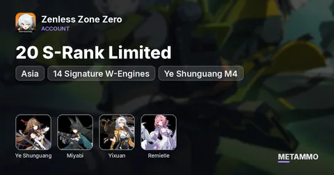 Asia | 20 S-Rank Limited + 14 Signature W-Engines | Ye Shunguang M4 | Miyabi | Yi Xuan | Remielle
