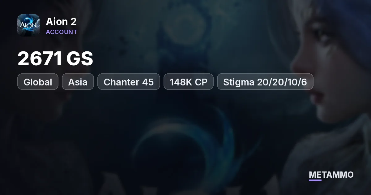 Chanter 45 | 2671 GS | 148K CP | Stigma 20/20/10/6 | Gold Titles | Global Asia Israphel Asmodian - Aion 2 account summary