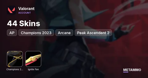 [AP] Champions 2023 | Arcane | Ignite Fan | 44 Skins | Peak Ascendant 2