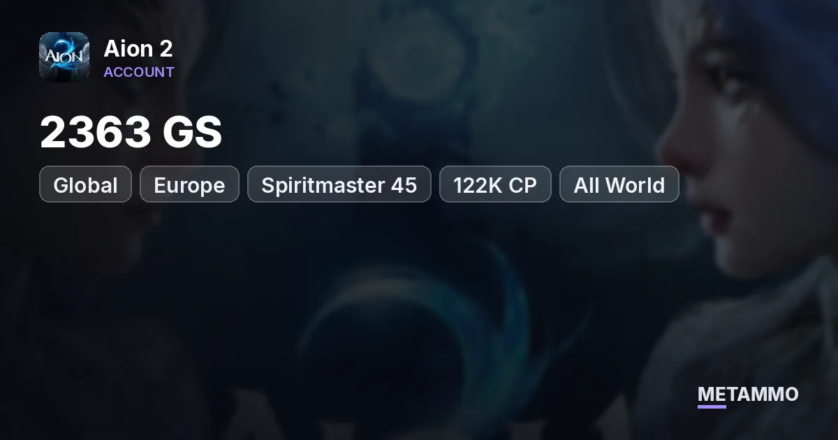 Spiritmaster 45 | 2363 GS | 122K CP | All World + Abyss Feathers | All Quests Done | Global EU Indnath Asmodian - Aion 2 account summary