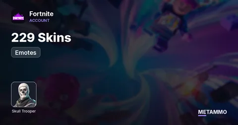 229 Skins + OG Skull + Emotes
