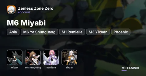 Asia | M6 Miyabi | M6 Ye Shunguang | M1 Remielle | M3 Yixuan | Phoenix | x2 Top-Up Packs