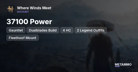 37100 Power | Gauntlet + Dualblades Build | 4 HC | 2 Legend Outfits | Fleethoof Mount