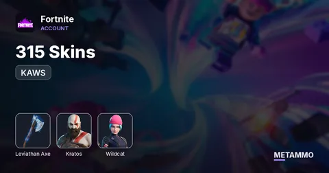 315 Skins | Leviathan Axe | KAWS | Kratos | Wildcat