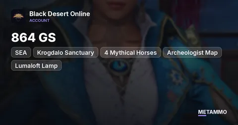 864 GS | Krogdalo Sanctuary | 4 Mythical Horses | Archeologist Map | Lumaloft Lamp | Guru Lifeskill | SEA