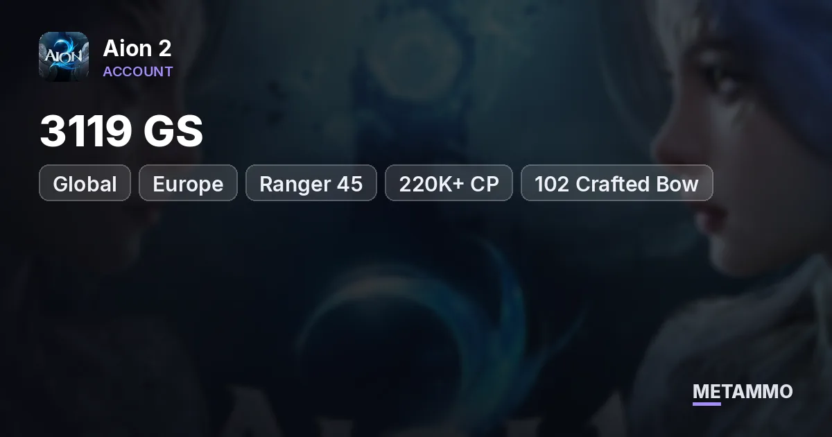 Ranger 45 | 3119 GS | 220K+ CP | 102 Crafted Bow | Stigma 20/20/20/20 | 3 Skills Lv20 | Global EU Israphel Asmodian - Aion 2 account summary
