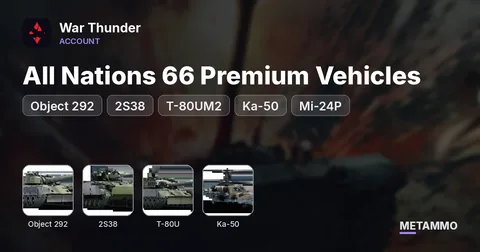 All Nations 66 Premium Vehicles | Object 292, 2S38, T-80UM2, Ka-50, Mi-24P | 329 Nukes