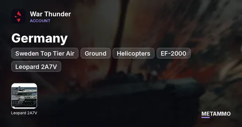 Germany + Sweden Top Tier Air + Ground + Helicopters | EF-2000, Leopard 2A7V, EC-665 Tiger UHT, Leopard 2A6