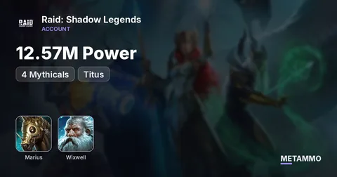 12.57M Power | 4 Mythicals | Marius | Titus + Wixwell