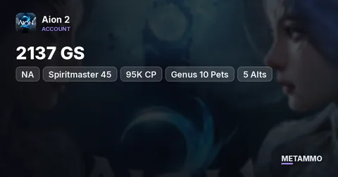 Spiritmaster 45 | 2137 GS | 95K CP | Genus 10 Pets | 5 Alts | Membership | NA East Nezekan Elyos