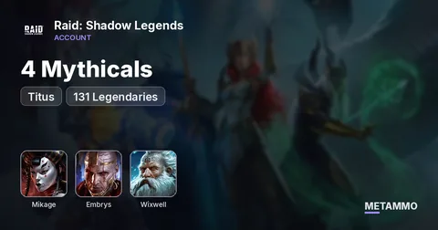 4 Mythicals | Mikage, Embrys | Titus + Wixwell | 131 Legendaries