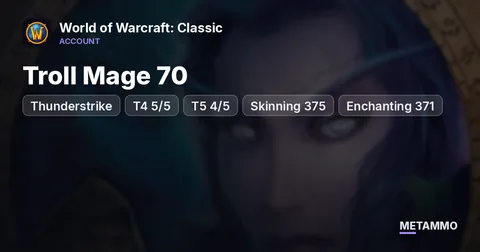 Thunderstrike - Troll Mage 70 ■ T4 5/5 ■ T5 4/5 ■ Skinning 375 ■ Enchanting 371