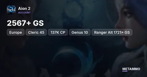 Cleric 45 | 2567+ GS | 137K CP | Genus 10 | Ranger Alt 1721+ GS | EU Kromede Asmodian