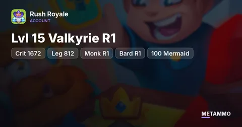 Crit 1672 | Leg 812 | Lvl 15 Valkyrie R1, Monk R1, Bard R1 | 100 Mermaid | 66 Flicker | 9K Essence
