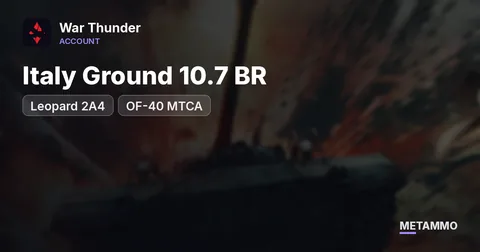 Italy Ground 10.7 BR | Ariete P, Leopard 2A4, OF-40 MTCA | AMV Coupon