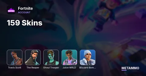 159 Skins | Travis Scott | The Reaper | Ghoul Trooper | Juice WRLD | Blizzard Bomber