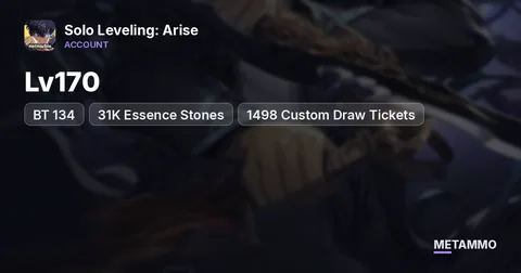 Lv170 | Maxed Mayro, Shadow Monarch, Valvet | BT 134 | 31K Essence Stones | 1498 Custom Draw Tickets