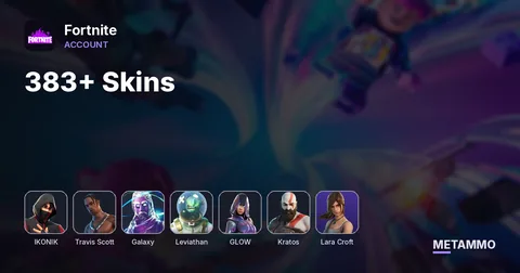 383+ Skins | IKONIK | Travis Scott | Galaxy | Leviathan | Glow | Lara Croft | Gold Kratos