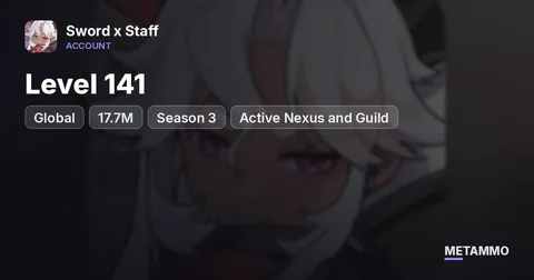 Global Server | Level 141 | 17.7M | Season 3 | Active Nexus and Guild