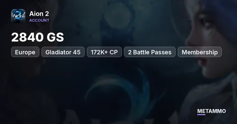 Gladiator 45 | 2840 GS | 172K+ CP | 2 Battle Passes | Membership | Alt 80K CP | EU Bakarma Elyos
