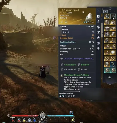 Templar 45 | 2694 GS | 149K CP | Splendent Ebony Dragon Lord +15 | Judgment Lv20 | Global NA West Israphel Asmodian - Aion 2 account screenshot 2