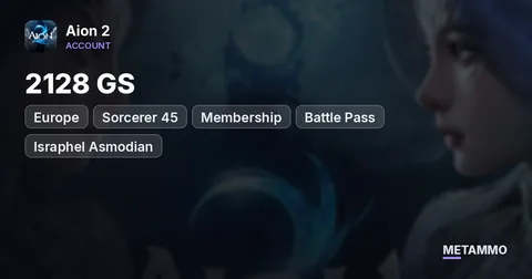 Sorcerer 45 | 2128 GS | Membership | Battle Pass | EU Israphel Asmodian - Aion 2 account summary