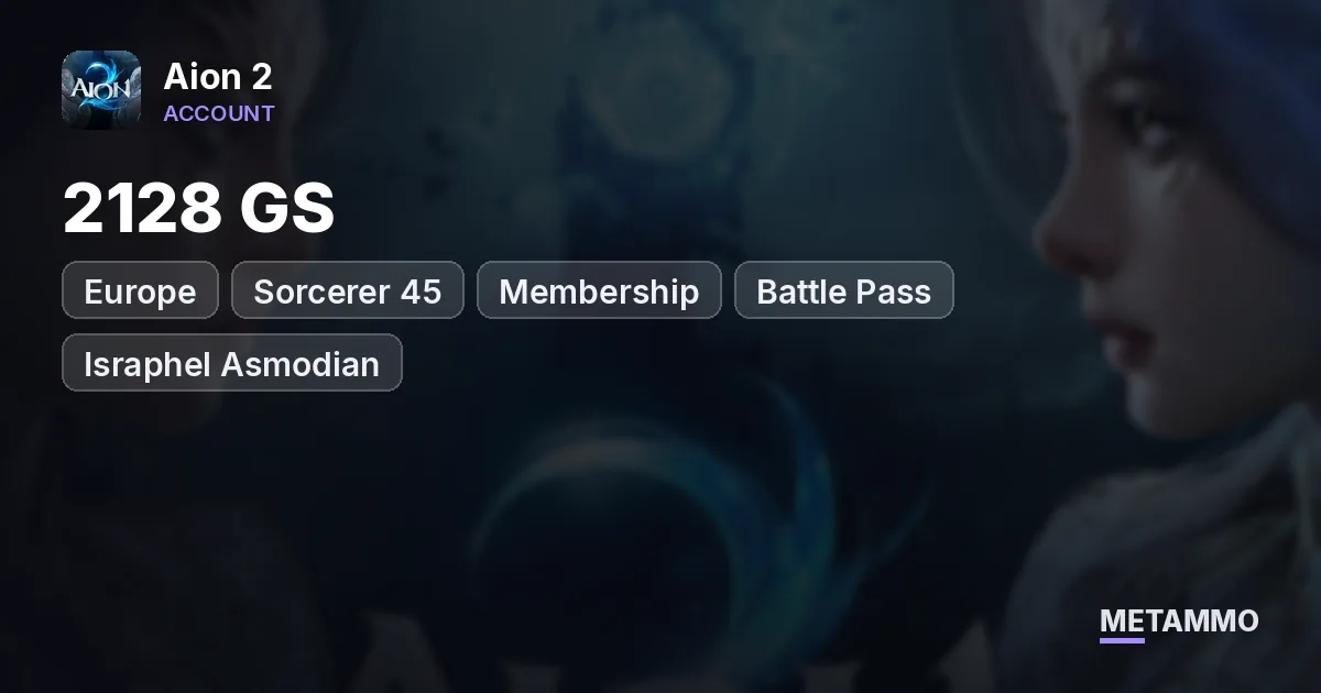 Sorcerer 45 | 2128 GS | Membership | Battle Pass | EU Israphel Asmodian - Aion 2 account summary