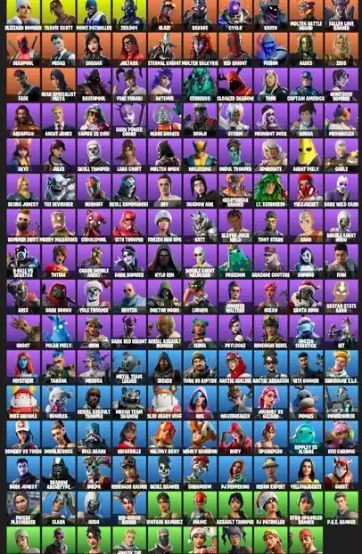 159 Skins | Travis Scott | The Reaper | Juice WRLD | Blizzard Bomber - Fortnite account screenshot 4