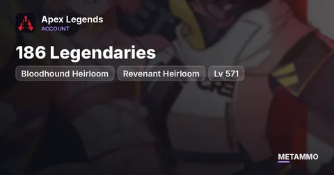 Bloodhound Heirloom | Revenant Heirloom | 186 Legendaries | Lv 571 | /Xbox