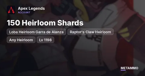 Loba Heirloom Garra de Alanza | Raptor's Claw Heirloom | 150 Heirloom Shards | Any Heirloom | Lv 1198