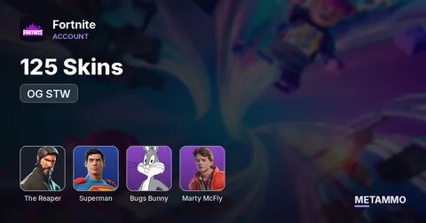 125 Skins | OG STW | The Reaper | Superman | Bugs Bunny | Marty McFly