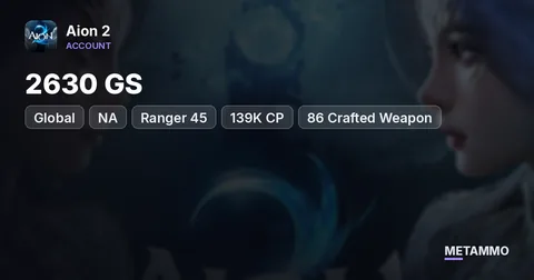 Ranger 45 | 2630 GS | 139K CP | 86 Crafted Weapon | 3 Alts Level 45 | Global NA East Nezekan Elyos