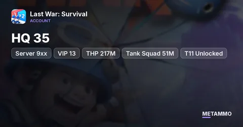 Server 9xx | HQ 35 | VIP 13 | THP 217M+ | Tank Squad 51M+ | T11 Unlocked | 63 Transfer Tickets