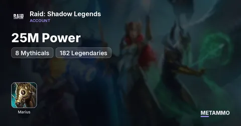 25M Power | 8 Mythicals | Marius, Gecaton, Yumrko | 182 Legendaries