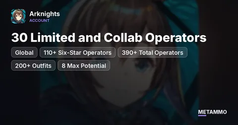 Global | 30 Limited and Collab Operators | 110+ Six-Star Operators | 390+ Total Operators | 200+ Outfits | 8 Max Potential