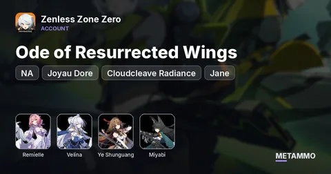 NA | Remielle + Ode of Resurrected Wings | Velina + Joyau Dore | Ye Shunguang + Cloudcleave Radiance | Miyabi | Jane